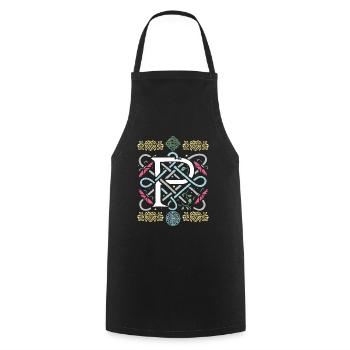 P - Cooking Apron - black - Front - AI Model Male 185 dark (185cm)