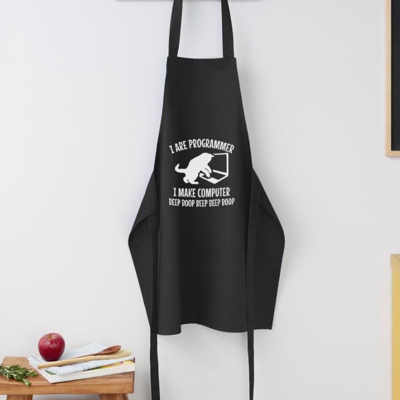 Programmeur Cat Gift Programming Programmation Mitze Tablier de cuisine