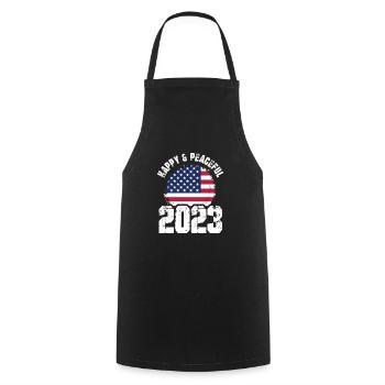 Freedom for All Humanity - Cooking Apron - black - Front - AI Model Male 185 dark (185cm)