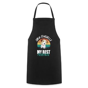 Jack Russell - Cooking Apron - black - Front - AI Model Male 185 dark (185cm)