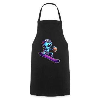 Alien Snowboard Hamburg Adventure - Cooking Apron - black - Front - AI Model Male 185 dark (185cm)