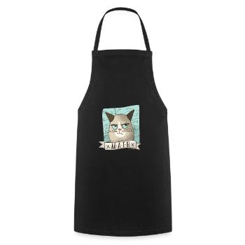 Mathe Nachhilfe Katze Lehrer Tshirt Geschenk - Kochschürze - Schwarz - Vorne - AI Model Male 185 dark (185cm)