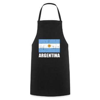 Argentina - Cooking Apron - black - Front - AI Model Male 185 dark (185cm)