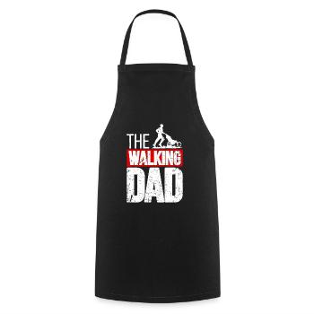 The Walking Dad Father-to-Be Papa Fête des pères Gesc - Tablier de cuisine - noir - Devant - AI Model Male 185 dark (185cm)