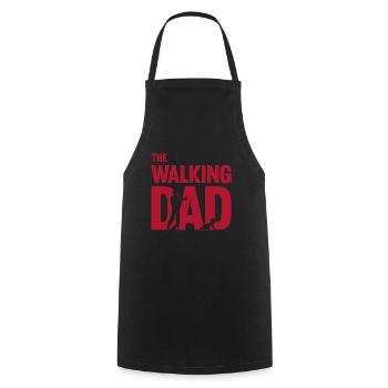 The Walking Dad Father-to-Be Papa Fête des pères Gesc - Tablier de cuisine - noir - Devant - AI Model Male 185 dark (185cm)