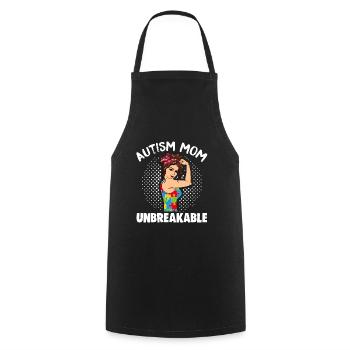 Autism Mom Unbreakable - Kochschürze - Schwarz - Vorne - AI Model Male 185 dark (185cm)