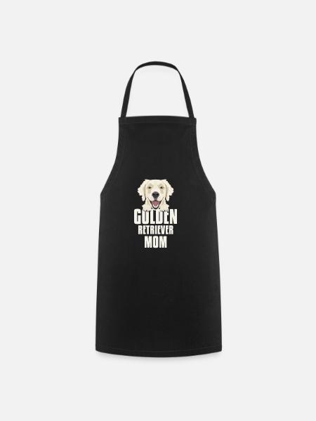 Golden Retriever Moeder, Hond Moeder - Keukenschort - zwart