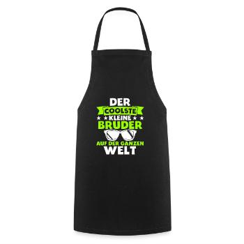 Der Coolste Kleine Bruder Auf Der Ganzen Welt Gesc - Kochschürze - Schwarz - Vorne - AI Model Male 185 dark (185cm)
