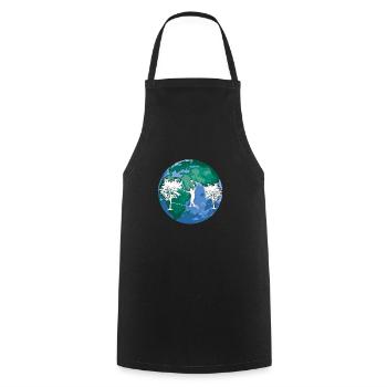 Slackline, Balance Sport - Cooking Apron - black - Front - AI Model Male 185 dark (185cm)