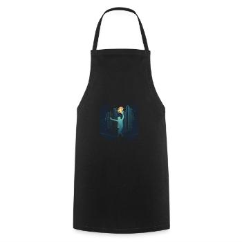 Slackline, Urban, Lifestyle & City - Cooking Apron - black - Front - AI Model Male 185 dark (185cm)
