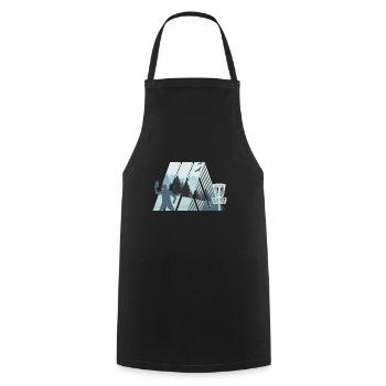 Trend Sport Disc Golf, Nature, Geometry Design - Cooking Apron - black - Front - AI Model Male 185 dark (185cm)