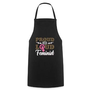Feminist Womens Rights Female - Kochschürze - Schwarz - Vorne - AI Model Male 185 dark (185cm)