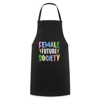 Feminist Womens Rights Female - Kochschürze - Schwarz - Vorne - AI Model Male 185 dark (185cm)