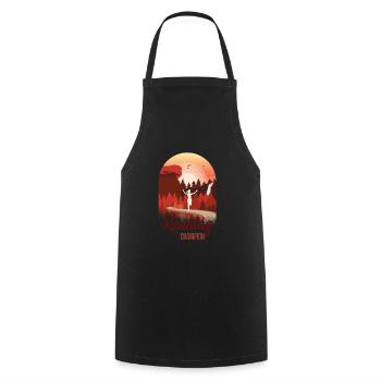 Marathon, Trail Running Champion - Cooking Apron - black - Front - AI Model Male 185 dark (185cm)