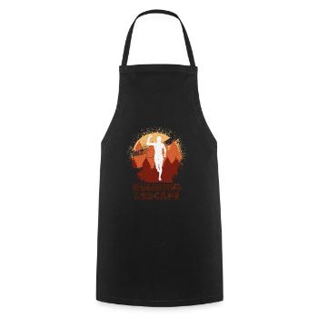 Marathon, Trail Running, Runners - Cooking Apron - black - Front - AI Model Male 185 dark (185cm)