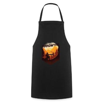 Arrowtag Tir à l’arc - Tablier de cuisine - noir - Devant - AI Model Male 185 dark (185cm)