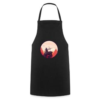 Arrowtag Tir à l’arc - Tablier de cuisine - noir - Devant - AI Model Male 185 dark (185cm)