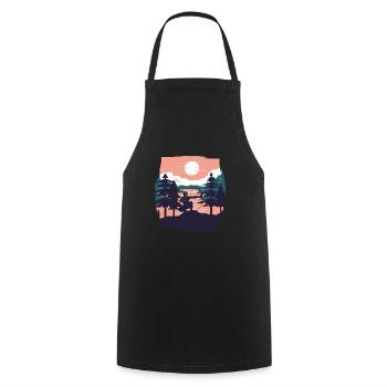 Arrowtag Tir à l’arc - Tablier de cuisine - noir - Devant - AI Model Male 185 dark (185cm)