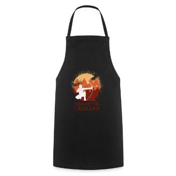 Arrowtag, Tir à l’arc - Tablier de cuisine - noir - Devant - AI Model Male 185 dark (185cm)