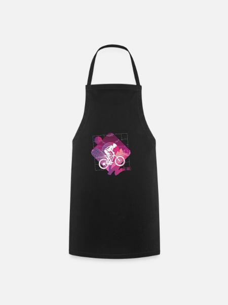 Vaporwave Downhill - Cooking Apron - black