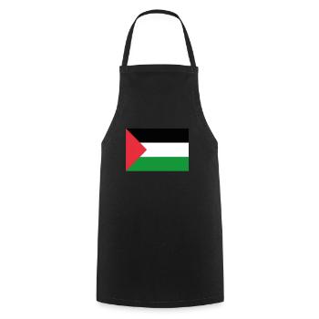 Drapeau officiel de la Palestine Fierté du pays palestinien - Tablier de cuisine - noir - Devant - AI Model Male 185 dark (185cm)