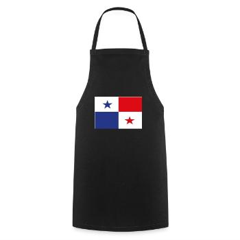 Drapeau officiel du Panama Panama Country Pride - Tablier de cuisine - noir - Devant - AI Model Male 185 dark (185cm)