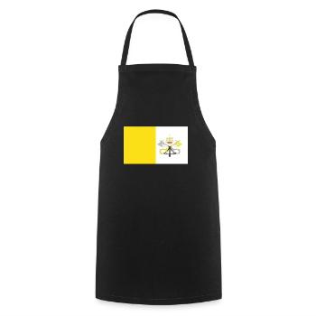 Official Virginia Flag English Country Pride - Cooking Apron - black - Front - AI Model Male 185 dark (185cm)
