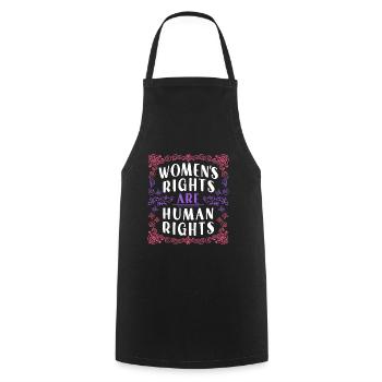 Female Women's Rights Female - Kochschürze - Schwarz - Vorne - AI Model Male 185 dark (185cm)