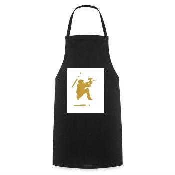 Geometry Paintball - Cooking Apron - black - Front - AI Model Male 185 dark (185cm)