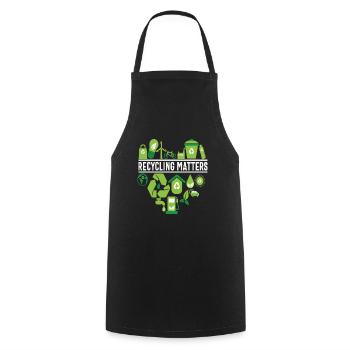 Choose To Keep Going Never Give Up Quotes - Cooking Apron - black - Front - AI Model Male 185 dark (185cm)
