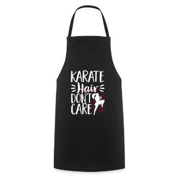 Karate Black Belt Gi Uniform - Kochschürze - Schwarz - Vorne - AI Model Male 185 dark (185cm)
