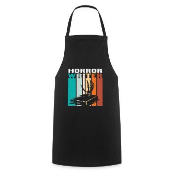 Horror Writer Writing Quotes - Cooking Apron - black - Front - AI Model Male 185 dark (185cm)