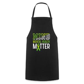 Mind Mental Health Matter - Cooking Apron - black - Front - AI Model Male 185 dark (185cm)