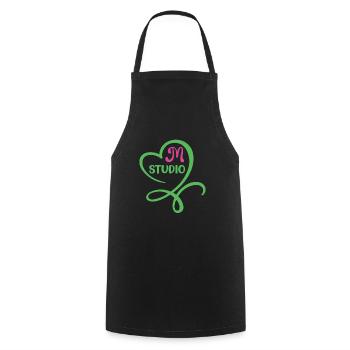 Mstudio - Cooking Apron - black - Front - AI Model Male 185 dark (185cm)