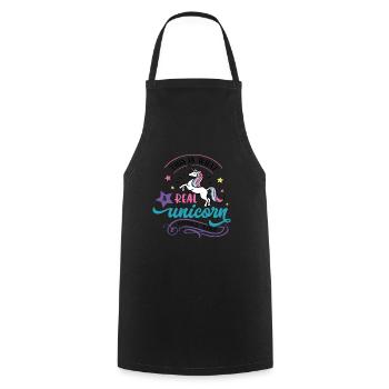 This Is What Real Unicorns Look Like Coloured - Cooking Apron - black - Front - AI Model Male 185 dark (185cm)