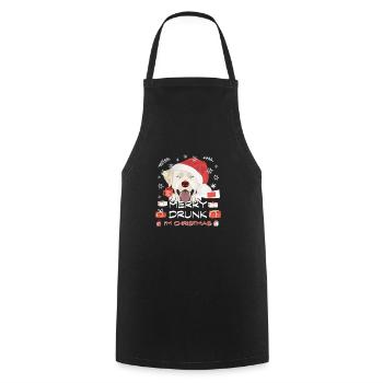 Marché de Noël du Labrador - Tablier de cuisine - noir - Devant - AI Model Male 185 dark (185cm)