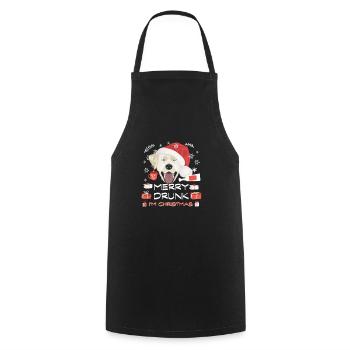 Marché de Noël du Labrador - Tablier de cuisine - noir - Devant - AI Model Male 185 dark (185cm)
