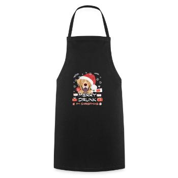 Marché de Noël du Labrador - Tablier de cuisine - noir - Devant - AI Model Male 185 dark (185cm)