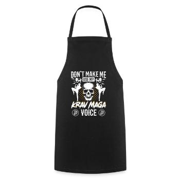 Krav Maga Apparel Israélien Self - Tablier de cuisine - noir - Devant - AI Model Male 185 dark (185cm)
