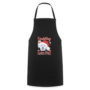 Malteser Merry Christmas - Cooking Apron - black - Front - AI Model Male 185 dark (185cm)
