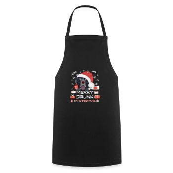 Marché de Noël du Labrador - Tablier de cuisine - noir - Devant - AI Model Male 185 dark (185cm)