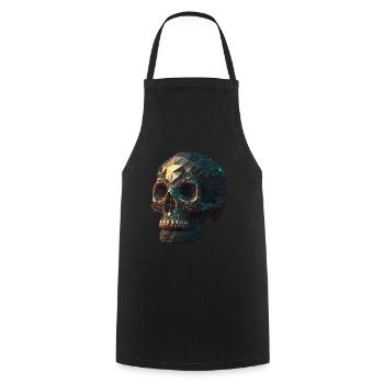 Kristallschädel Crâne de cristal - Tablier de cuisine - noir - Devant - AI Model Male 185 dark (185cm)
