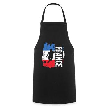 France équipe de football cadeau pour footballeur - Tablier de cuisine - noir - Devant - AI Model Male 185 dark (185cm)