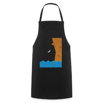Cliff Diver Cliff Diver gift idea - Cooking Apron - black - Front - AI Model Male 185 dark (185cm)