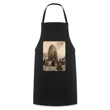 praise the egg monolith - Cooking Apron - black - Front - AI Model Male 185 dark (185cm)