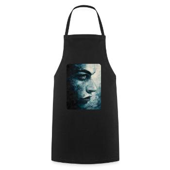 the clear look - Cooking Apron - black - Front - AI Model Male 185 dark (185cm)