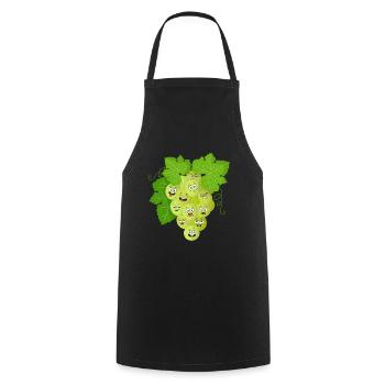 Grape - Cooking Apron - black - Front - AI Model Male 185 dark (185cm)