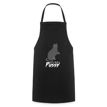 Cat Nail Polish Cat Lovers Gift - Cooking Apron - black - Front - AI Model Male 185 dark (185cm)