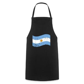 Argentina - Cooking Apron - black - Front - AI Model Male 185 dark (185cm)