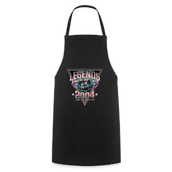 Legends were born in 2004 - Cooking Apron - black - Front - AI Model Male 185 dark (185cm)
